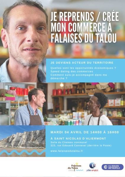 Je reprends / crée mon commerce à Falaises du Talou